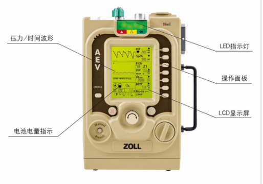 美國卓爾ZOL LAEV轉(zhuǎn)運(yùn)呼吸機(jī)